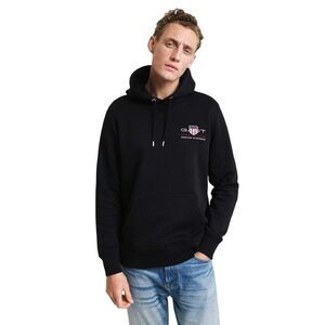 Gant Mens Shield Logo Hoodie / Black